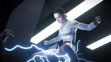 Rey's Forceful Climax