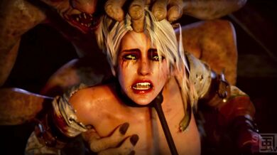 Ciri, a young girl with magical powers, gets brutally violated by a group of demonic creatures