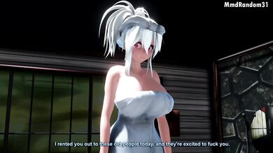 Dell Gets Fucked By Haku While His Wife Watches