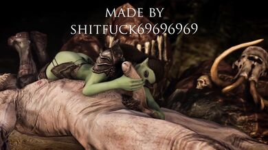 Orc Pussy Takes On Giant's Huge Cock