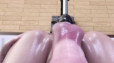 Vika's Anal Pleasure Ride with the Fucking Machine