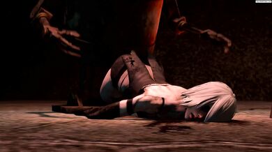 Cumming to Terms with Gruesome Defeat, A2 Takes It in the Ass (GuroChanOP)