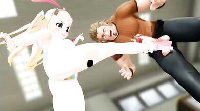 YokoBB Gets Drenched in Kizuna Ai's Cum Explosion!