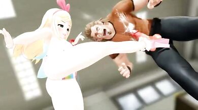 YokoBB Gets Drenched in Kizuna Ai's Cum Explosion!