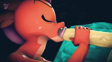 Cute Kobold Gets Fucked by Horny Students in Group Sex