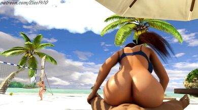 Kasumi's Beachside Reverse Cowgirl Ride