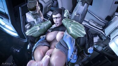 Kat-b320 and Master Chief (AnKhajiit) - A Sexual Adventure