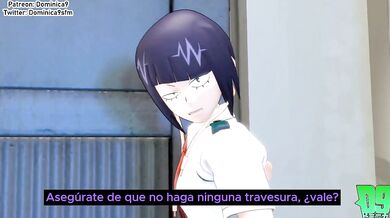 Momo takes care of a Nomu (Dubbed in Spanish)