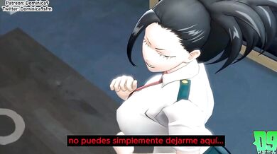 Momo takes care of a Nomu (Dubbed in Spanish)