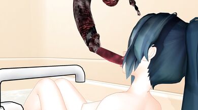 [TentacleWrestler] Miku's Shower Surprise: Insectoid Invasion