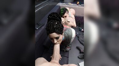 Judy and Panam's Hot 3D Threesome