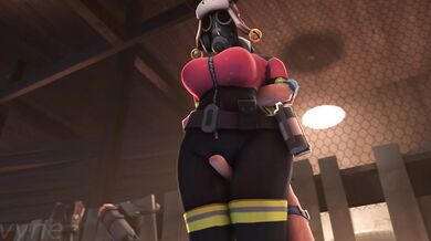 Female Firefighters Give Heavy Rubdowns to a Horny Helicopter Pilot