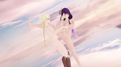 The Miraculous Adventures of Traveler P2 Cut - Raiden Shogun Sex