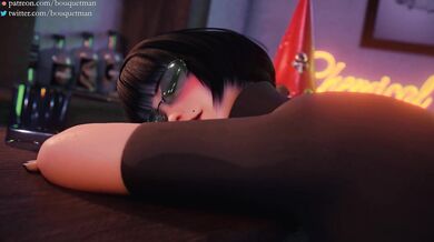 Anal Ravaged by Drunk I-No and Faust's Giant Cocks