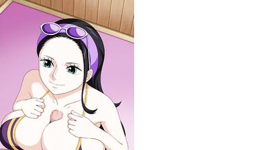 Pirate Nico Robin Gets her Tits Fucked