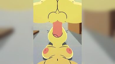 Futa Alphys's Pulsating Penis [Komdog]
