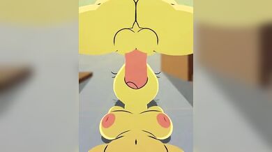 Futa Alphys's Pulsating Penis [Komdog]