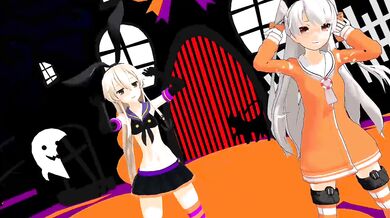 Unleashing the Sexual Beasts of Shimakaze and Amatsukaze on Halloween Night, with Ruby from MMD