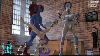 Unleashing Undyne's Power on Shantae's Wet Pussy in a South Paw Crossover with Futa Fun