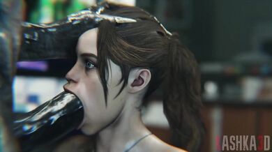 Claire's Throat Torn by Unstoppable Rough Dick in Kashka3D's Filthy Cocksucking Slut