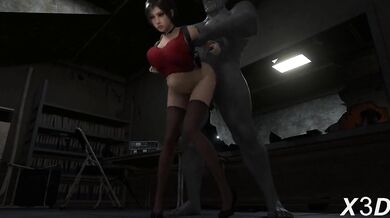 Mr.x Reaming Ada's Tight Asshole [x3d]