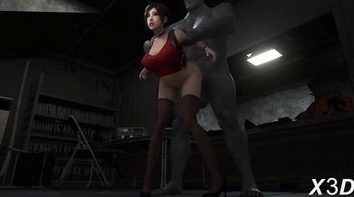 Mr.x Reaming Ada's Tight Asshole [x3d]