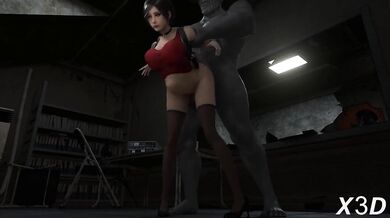Mr.x Reaming Ada's Tight Asshole [x3d]