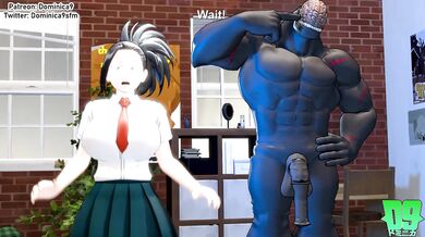 Momo's Naughty Babysitting of the Nomu Hottie