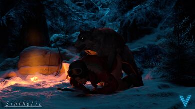 Lara's Lusty Encounter with the Beastly Wolf [SintheticR18].