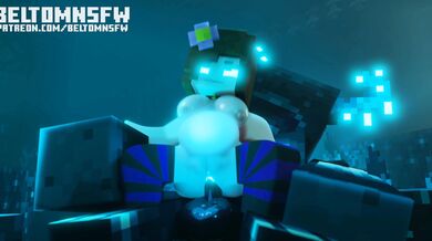 Minecraft Jenny Fucks the Warden: Belly-to-Belly NSFW Action!