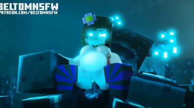 Minecraft Jenny Fucks the Warden: Belly-to-Belly NSFW Action!