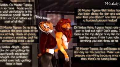 Tigress's Anal Training Adventures with Simba in 1080p HD