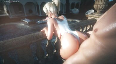 Mercy's Sensual Balcony Fucking in Overwatch
