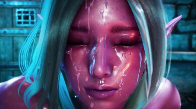 Dark Elf Whore Gets Raped By Orc's Huge Shaft