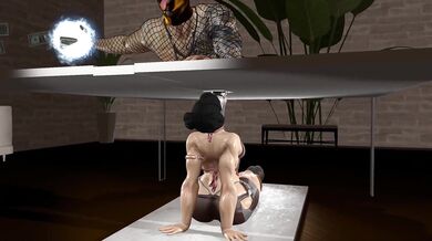 Titty-fucking with Milky at the Dinner Table