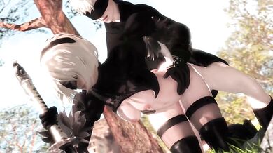 Yorha 9S and 2B's Countryside Shag - Ambrosine92