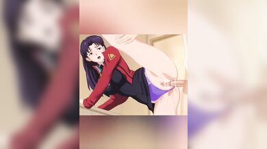 Misato Katsuragi & Shinji Ikari's Akino Anal Invasion 2