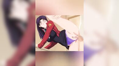 Misato Katsuragi & Shinji Ikari's Akino Anal Invasion 2