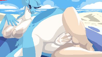 Lapras Gives a Lewd Lap Dance at the Beach in 'Summer with Your Favorite Pokemon'