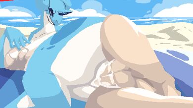 Lapras Gives a Lewd Lap Dance at the Beach in 'Summer with Your Favorite Pokemon'