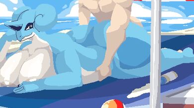 Lapras Gives a Lewd Lap Dance at the Beach in 'Summer with Your Favorite Pokemon'