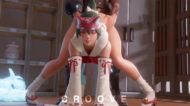 Lucky Bitches Fucked Hard in New Year's Eve Gangbang