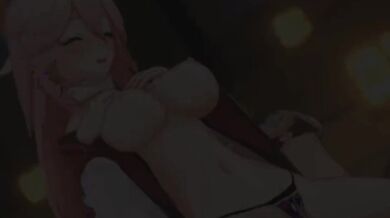 Miko Yae's Tight Vagina Riding on Aether's Big Cock