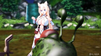 Tongue Frog with RoppiMMD - A Slippery and Sticky Hentai Experience