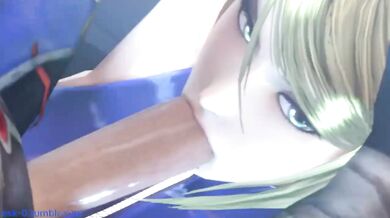 Samus Sucks Cock - Esk