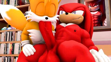 Bisexual Tails and Knuckles Get Wet in Jail Cell Sexcapade