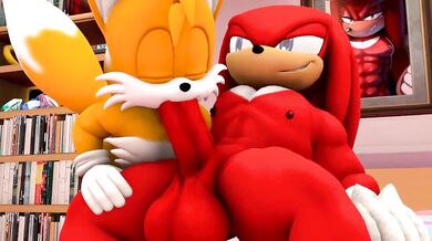 Bisexual Tails and Knuckles Get Wet in Jail Cell Sexcapade