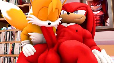 Bisexual Tails and Knuckles Get Wet in Jail Cell Sexcapade