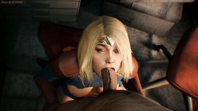Batcock Gets Sucked Dry by Supergirl