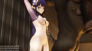 Raiden's brutal anal destruction and creamy cum dump by mighty mitts